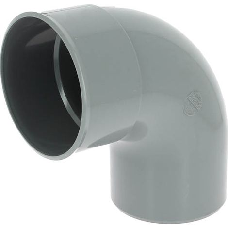 NICOLL Coude 87°30 PVC évacuation  Mâle Femelle Ø125