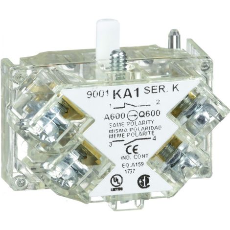 Harmony 9001K bloc contact pour bouton Ø30 1OF bornes protégées SCHNEIDER ELECTRIC 9001KA1 (1/4)