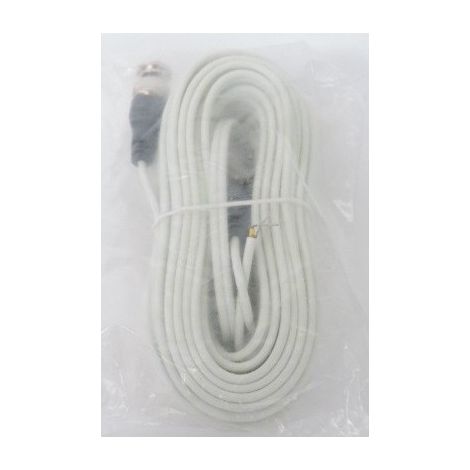 Cable video DUAL pour CCTV longueur 10m blanc 0.3A max URA 514038