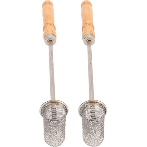 2 pièces Ventouses Bois avec Tige Acier Inoxydable Réutilisables pour Thérapie par Ventouses (1/5)