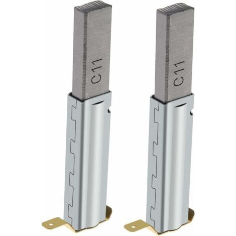 Balais de rechange en carbone 10 mm x 6 mm x 29 mm – 2 paires pour aspirateurs 30/60/70/80/90 L – Matériaux carbone et métal (1/4)