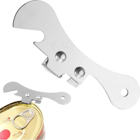 Ouvre Boite De Conserve, Ouvre Boîte Manuel Facile En Acier Inoxydable, Décapsuleur Léger Mural, Ustensile De Cuisine Accessoire, Cadeau Unique Pour Les Amateurs De Bière, Hommes Ou Petit Ami (1/5)