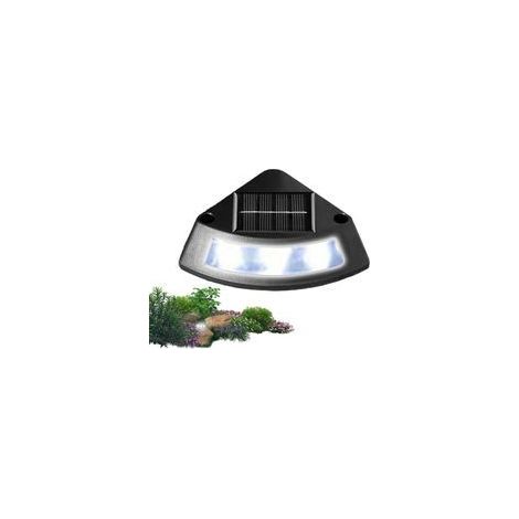 Solar Deck Step Lights - Waterproof Outdoor LED Lighting 6500K Bright IP65 Weatherproof Solar Powered Step Lamps for Yard, House, Balcony, Pathway or Driveway, 4.49x2.91x1.18in (1/5)