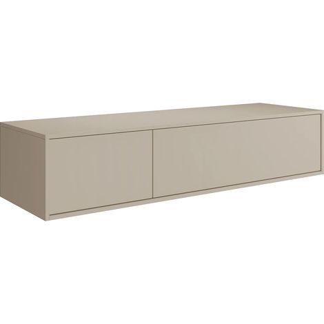 Vente-Unique – Meuble sous vasque simple 150 cm – 2 tiroirs – Panneau de particule – Finition lisse – Éco-responsable fabriqué en Europe (1/4)