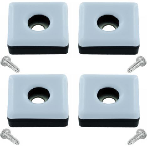 4x Patin glisseur Téflon protection PTFE Pied Meuble Protection Sol Chaise, 25x25mm