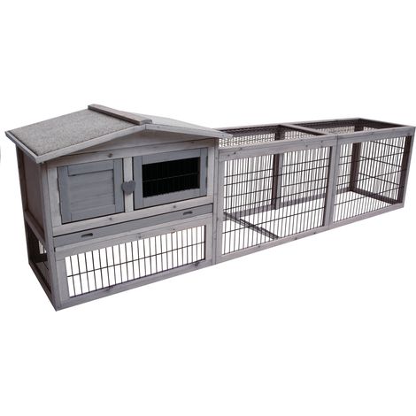 K & F Cage Sunshine Black Jumbo Cottage 230 x 53 x 70 cm