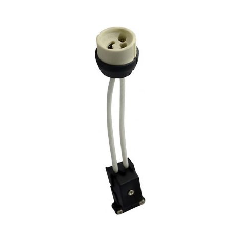 Douille ceramique GU10 230V CL2 avec câble Miidex Lighting®