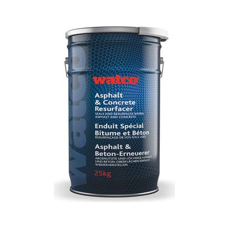Watco Asphal und Beton Erneuerer, einfarbige Acrylfarbe, Ziegelrot 25kg (1/2)