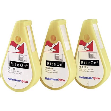 HellermannTyton 550-14012 RO202-1401-WH-1401-CL/WH Dispenser per etichette Tipo di montaggio: colla 1 pz.