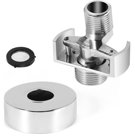 Réglage de l'angle de la conduite d'aspiration Tête de douche en cuivre Pied incurvé Excentrique Vis Angle Accessoires (1/5)