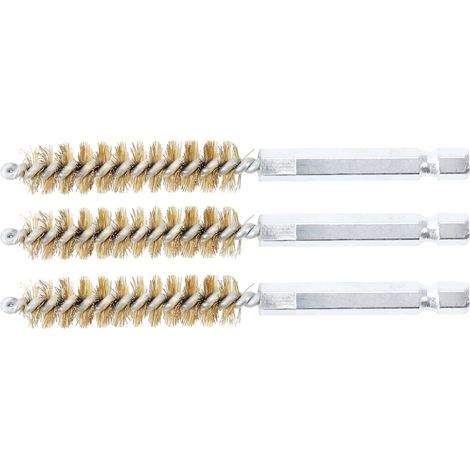 Spazzola in ottone 11 mm 6,3 mm (1/4") 3 pz.