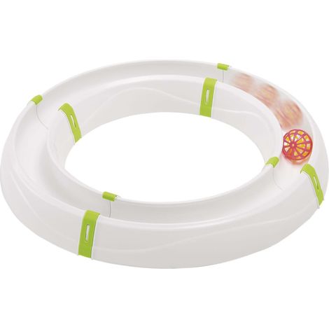 Ferplast MAGIC CIRCLE Gioco componibile per gatti a forma di circuito. Pallina colorata inclusa. Variante MAGIC CIRCLE - Misure: Ø 40 x 5 cm - (1/5)