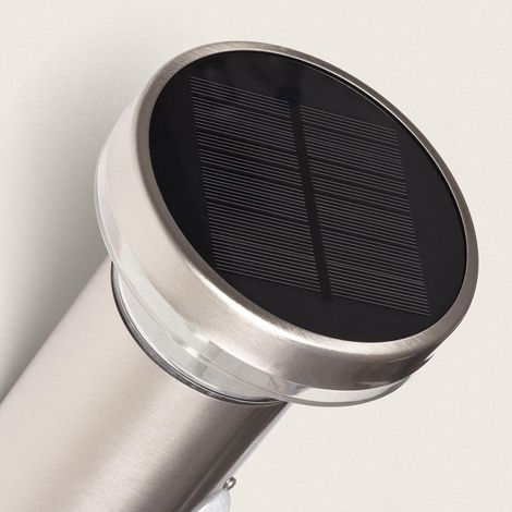 Wandleuchte Außen Solar LED 1,5W Aluminium mit Bewegungssensor Basil Silber