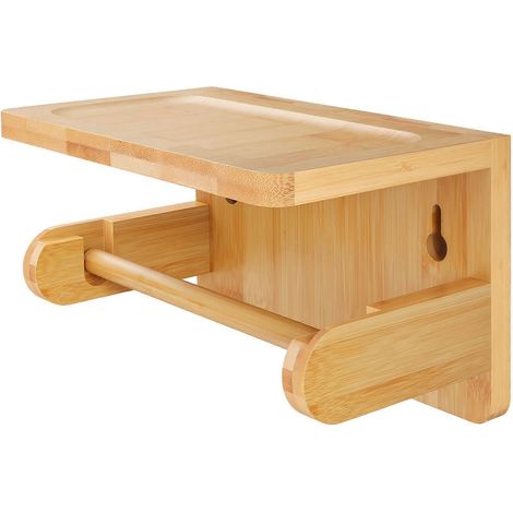 Lot de 3 porte-papier toilette mignons en forme de mouton, rangement mural rustique pour salle de bain de style ferme (1/5)