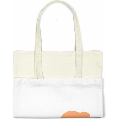Sac shopping coton réutilisable Bonamaison vert - tote bag épaule 48x55 cm (1/4)