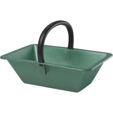 Small Green Metal Collection Basket + Handles EDA 19546 V.MTL