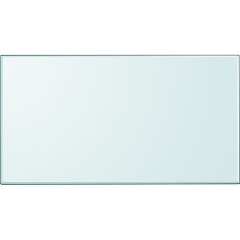 Tischplatte aus gehärtetem Glas rechteckig 1200x650 mm