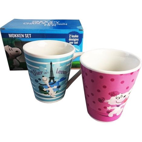 Taza de cerámica SNOOPY, 2 uds.