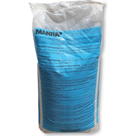 Manna Hornspäne 25 kg Langzeit Universaldünger Gemüsedünger Blumendünger