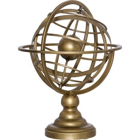 Oggetto decorativo sia sfera armillare dorata h34cm - Atmosphera créateur d'intérieur