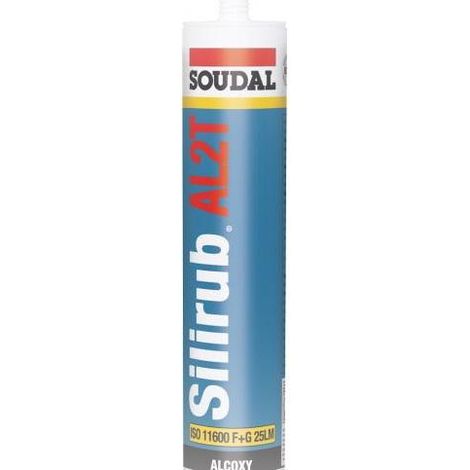 Soudal Silirub AL2T silicone da costruzione bianco