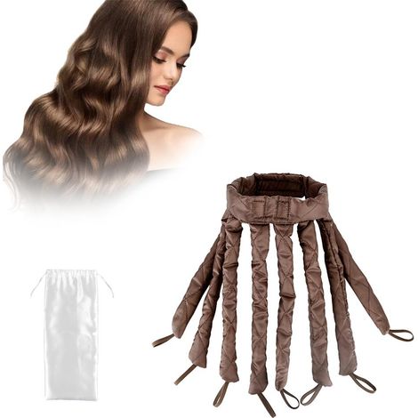 Bigoudis sans chaleur en forme de pieuvre pour femmes filles, tige à friser, bandeau de coiffure domestique (1/5)
