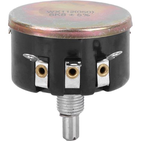 Potentiomètre bobiné à filetage unique WX112(050) 6,8 kΩ 5 W (1/5)