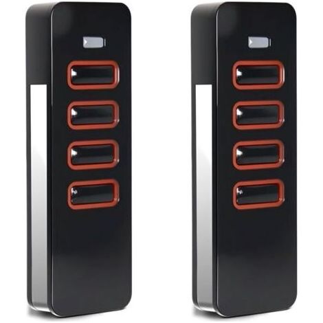 Lot de 2 télécommandes 868 MHz pour Pearl 4018V000, 4 canaux d'ouverture de garage pour 4015862001900, porte de garage pour motorisation de portail d'été, code rouleau, 2 pièces (1/4)