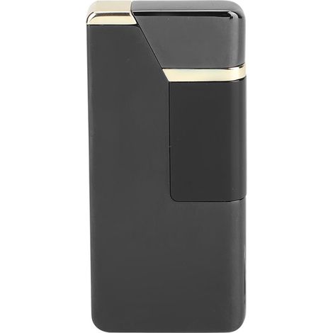 Briquet rechargeable à double arc ultra-mince Unique pour homme, charge par impulsion, noir, cadeau (1/5)