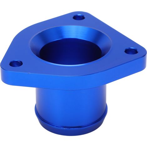 Boîtier de thermostat en alliage d'aluminium 6061 T6 bleu - Accessoire automobile de remplacement pour Ford Powerstroke 7.3L 1999-2003 (1/5)