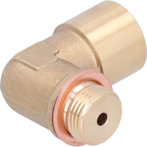 90 Grad Sauerstoffsensor Extender M18x1.5 Universal Messing Verlängerung Spacer Adapter für Auto (1/4)