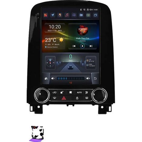 Autoradio, touchscreen, supporto multimediale, compatibile con Renault Scénic 2013-2024, navigazione GPS, S4 (1/2)