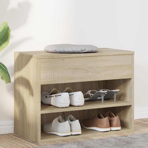vidaXL Zapatero madera contrachapada roble Sonoma 60x30x45 cm (1/5)