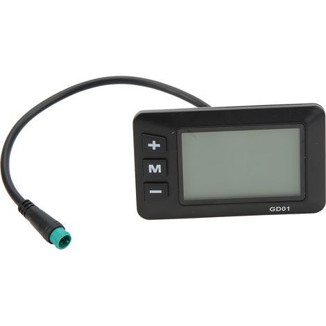 Écran LCD GD01 pour vélo électrique 36V 48V, affichage étanche avec connecteur 5 broches, compatible guidon 22.2mm (1/5)