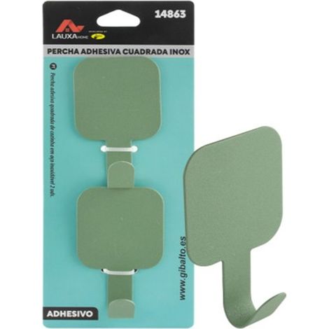 Perchas Adhesivas Lauxa Home Pack 12 Uds Colores Variados Acero Inoxidable  Resistencia 2kg