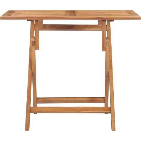 Maison Exclusive - Klappbarer Garten-Esstisch 90x60x75 cm Massivh