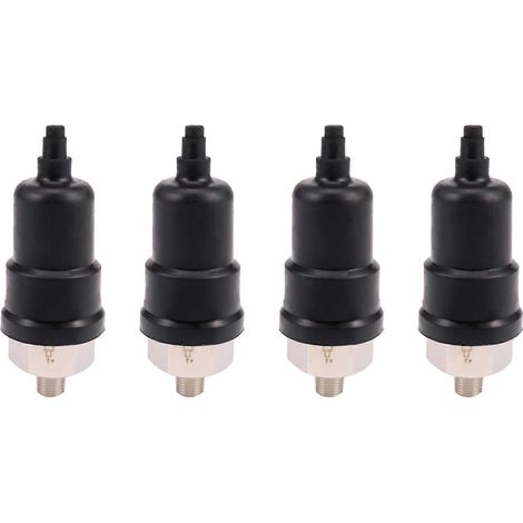 Lot de 4 pressostats à membrane réglables QPM11-NO, filetage mâle 1/8 pouce, normalement ouverts. (1/5)