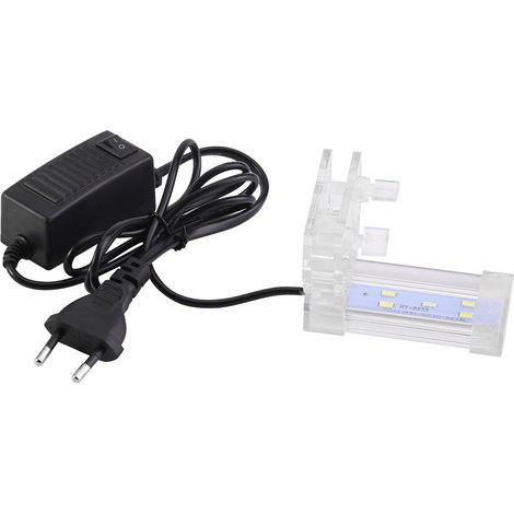 Lampe à Pince réglable éclairage réservoir Aquarium de Poisson Bras Doux en Verre Lumières Prise LED Lumière Lampe Plantez Éclairage avec Clip pour Fish Tank Aquarium Décoration EU Plug(0801) (1/5)