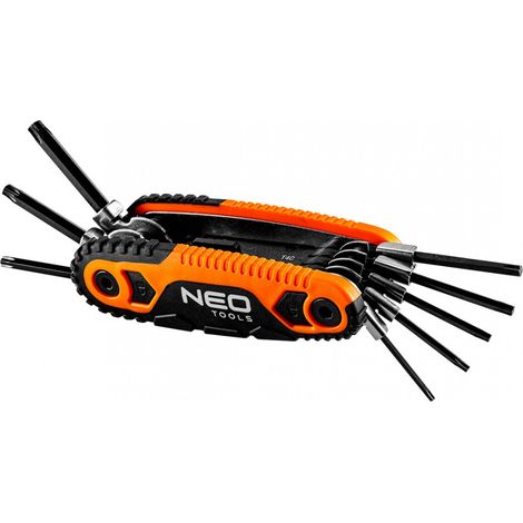 Llaves Torx con mangos T9, T10, T15, T20, T25, T27, T30 y T40 (1/2)