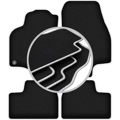 Tapis de sol Carlux argentés pour : Opel Astra G cabriolet, coupé, couleur bertone (1998-2009) (1/5)
