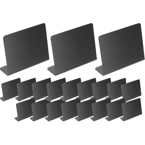 Lot de 20 panneaux de table pour buffet, fête, affichage des prix (1/4)