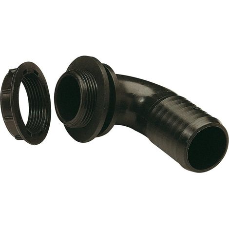 Raccord coudé de réservoirs pour tuyau diam. 40 mm (1/2)