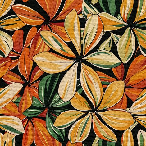 Tela decorativa para exteriores Oxford - Motivo floral I DX5495 (1/5)