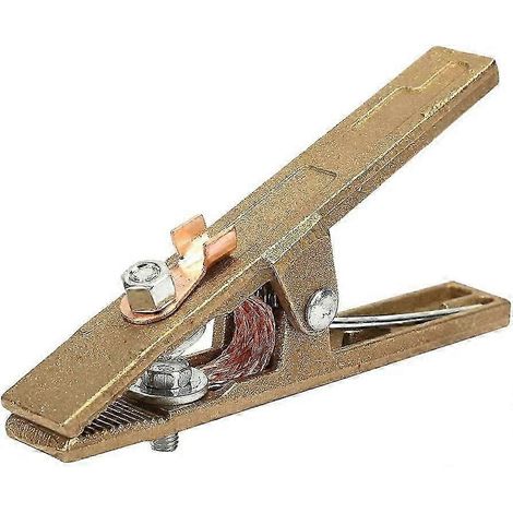 Pinces de masse, pince de masse de soudage en laiton en forme de A 300 A, pour machines à souder de différents types (1/5)