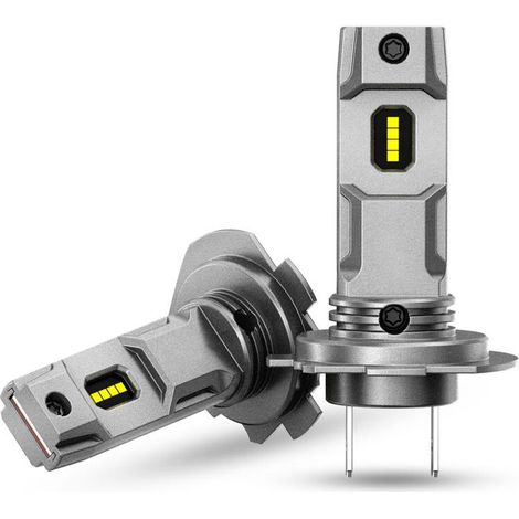 Ampoules de phare LED H7, 50 W, 10 000 lm, kit de conversion de phares LED super lumineux, 6 500 K, étanche IP68, lot de 2,de (1/5)
