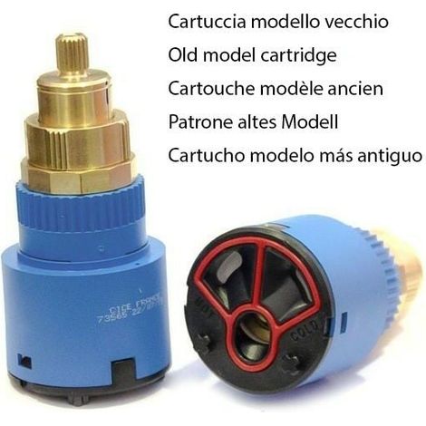 Aiperq Cartouche Thermostatique et PoignéE en Laiton pour le Bain Douche pour Mitigeur MéLangeur Barre de Douche Robinet MéLangeur Douche Cartouche MéLangeur (1/3)