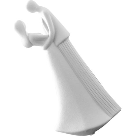 Sculpture de Couple en Céramique Blanche pour Décoration Romantique de Table et Manteau, Ornement Charmant et Délicat pour Maison et Fête (1/5)