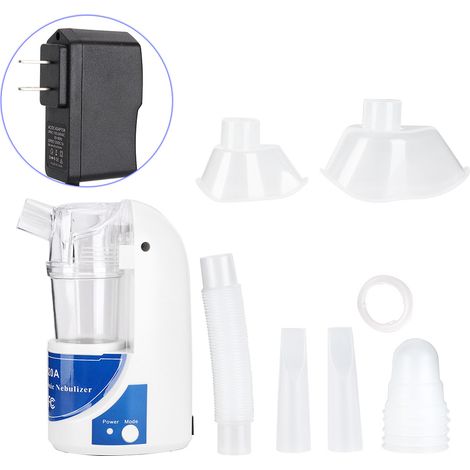 Nébuliseur ultrasonique portable inhalateur mains libres respirateur soins santé prise US 110V (1/5)