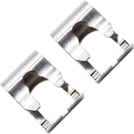 2 Clips de Réparation Essuie-glace en Acier Inoxydable Argenté, Faciles à Utiliser pour Réparer la Tige de Liaison des (1/5)