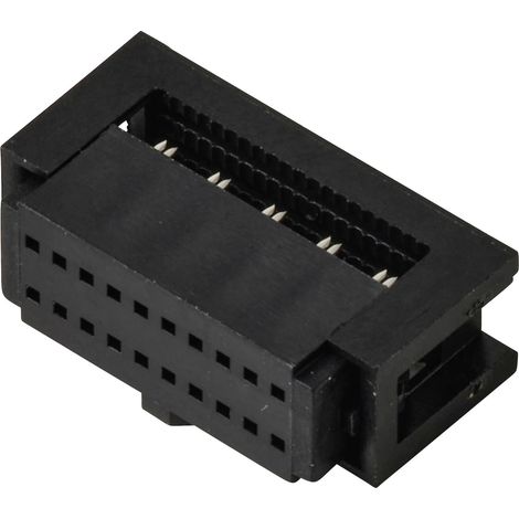 TRU COMPONENTS TC-13537820 Connecteur fil à carte avec décharge de traction Pas: 1.27 mm Nbr total d (1/4)